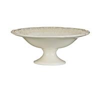 Premier Housewares - Cuenco con pie, Color Crema