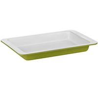 Premier Housewares Ecocook - Bandeja para Horno (42 x 29 x 6 cm), Color Verde Lima y Blanco
