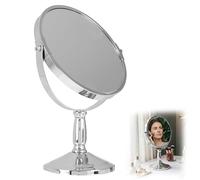 Premier Housewares - Espejo Giratorio con Soporte (15 cm), Color Cromo
