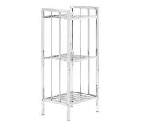 Premier Housewares Estantería de 3 Niveles, Metal Cromado, Plata, 73 x 33 x 26 cm