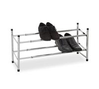 Premier Housewares Extensible cromado-1900227 Zapatero, Cromo, Black, 36 x 113 x 22 cm