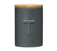 Premier Housewares Fenwick - Recipiente para té, Color Gris Oscuro
