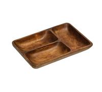 Premier Housewares - Fuente para Servir (3 Secciones, Madera de Acacia)