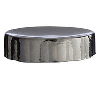 Premier Housewares - Jabonera con Efecto Martillado, Acabado en níquel Negro, Plata, 4 x 13 x 13 cm