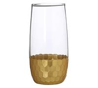 Premier Astrid High Ball-Juego de Vasos (4 Unidades), Dorado, 7 cm, 4