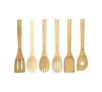Premier Housewares - Juego de 6 Utensilios, bambú, Natural, 1 x 6 x 30 cm