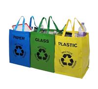 Premier Housewares - Juego de Bolsas de Reciclaje (3 Unidades), Multicolor