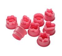 Premier Housewares - Juego de moldes para Cortar Pasta (8 Unidades), Color Rosa