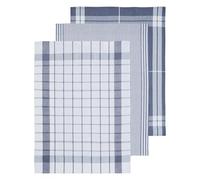Premier Housewares Juego de tres toallas de té gris y blanco DORO