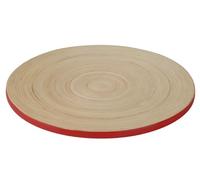 Premier Housewares Kyoto Spun Bamboo Placemat, 1 x 25 x 25 cm - Red