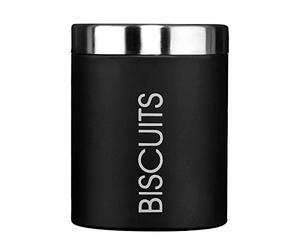 Premier Housewares Liberty - Bote para Galletas, Inoxidable, esmaltado, Color Negro