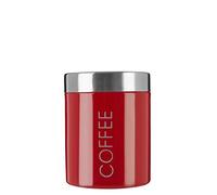 Premier Housewares Liberty - Bote para Guardar café, Acero Inoxidable esmaltado, Color Rojo