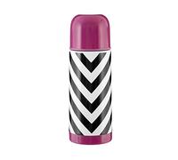 Premier Housewares Mimo Chevron - Termo de Acero Inoxidable, 350 ml, Doble Paso, 7 x 7 x 20 cm, Color Rosa