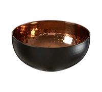 Premier Housewares Mixology - Cuenco decorativo (acero inoxidable, tamaño mediano), color cobre y negro
