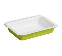 Premier Housewares - Molde para Horno (Antiadherente, Acero al Carbono, 33 x 26 x 8 cm), Color Verde y Blanco