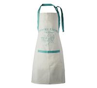 Premier Housewares - país Delantal de Cocina, Color Blanco/Azul