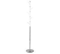 Premier Housewares Perchero, Cromo, Blanco, 29x29x173 cm