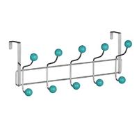 Premier Housewares Perchero, Cromo, Turquesa