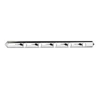 Premier Housewares - Perchero de Pared con 5 Ganchos para Colgar, Colgador Llaves, Color Cromo