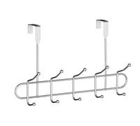 Premier Housewares - Perchero para puerta, 10 ganchos, cromo