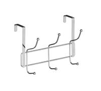 Premier Housewares - Perchero para puerta (6 ganchos), color cromo