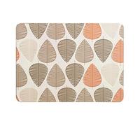 Premier Interior Orange Leaf Manteles Individuales de Hojas, Juego de 4, Corcho, Hoja de Naranja, H2 x W29 x D22cm, 4