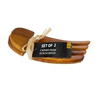 Premier Housewares - Servidores de Ensalada (Madera de Acacia)