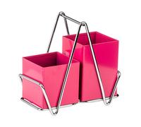 Premier Housewares Soporte para Cubiertos, Metal, Hot Pink, Centimeters