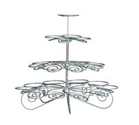 Premier Housewares - Soporte para Magdalenas (4 Pisos, 23 Magdalenas), Color Plateado