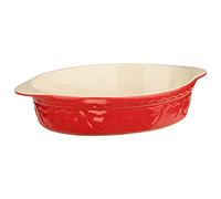 Premier Housewares Sweet Heart - Bandeja para Horno (1,4 litros, cerámica, 33 x 21 x 9 cm), Color Rojo