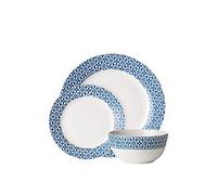 Premier Housewares Vajilla 12 Piezas Azul