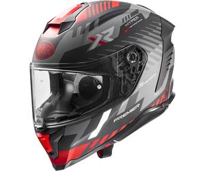 Premier Hyper XR, casco integral S male Mate Negro/Gris/Rojo