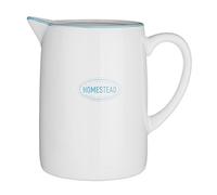 Premier Jarra Homestead-1560 ml, Cerámica, Blanco, 13 x 20 x 18 cm