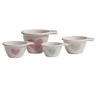 Premier Juego de 4 tazas medidoras de dolomita, 250 ml, color pastel, cerámica, hornear