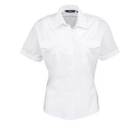 Premier Ladies Short Sleeve Pilot Shirt Camisa para Mujer