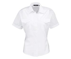 Premier Ladies Short Sleeve Pilot Shirt Camisa para Mujer