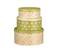 Premier Latas de almacenamiento Housewares con estampado de rosas, multicolor, 9 cm de alto x 20 cm de ancho x 20 cm de profundidad (paquete de 3)