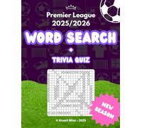 Premier League Football Word Search Puzzle Book: Word Searches, Facts, Stats and Trivia Quiz with Easy to Read Print about The English Premier League ... • 50 Pages • Great for Gifts, Football Fans,