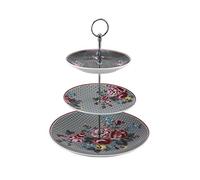 Premier Pippa Soporte de 3 Pisos, New Porcelana y Acero Inoxidable, Multicolor