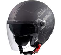 Premier Rocker Visor OR, casco jet XS male Mate Negro/Gris