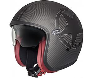 Premier Vintage Carbon Star Casco Jet, negro, tamaño XS para Hombres