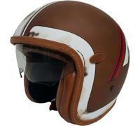 Premier Vintage DO BOS BM, casco jet L male Marrón/Blanco/Rojo