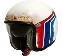 Premier Vintage Evo BTR 8, casco abierto XS male Mate Blanco/Rojo/Azul