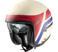 Premier Vintage K, casco jet L male Mate Blanco/Rojo/Azul