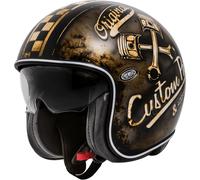 Premier Vintage OP, casco abierto S male Mate Marrón/Beige/Negro