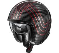 Premier Vintage Platinum ED Carbon EX Chromed BM Casco Jet, negro-rojo, tamaño M para Hombres