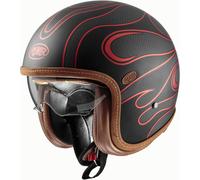 Premier Vintage Platinum ED Carbon FR Chromed BM Casco Jet, negro-rojo, tamaño XS para Hombres