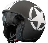 Premier Vintage Star 8 BM Jet Casco, negro-blanco, tamaño S para Hombres