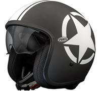 Premier Vintage Star, Casco Jet S male Mate Negro/Blanco