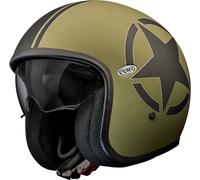 Premier Vintage Star, casco abierto S male Mate Oliva/Negro
